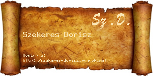 Szekeres Dorisz névjegykártya