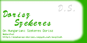 dorisz szekeres business card